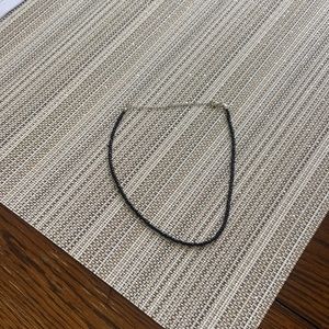 15’ black choker with 3’ extender chain